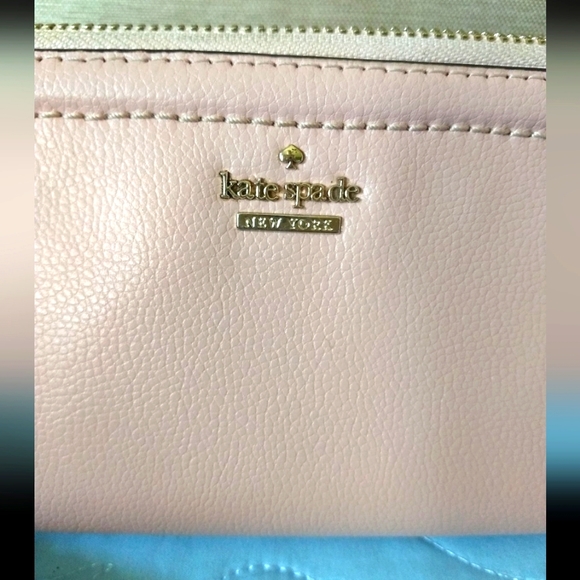 Kate Spade Staci Saffiano Leather Large Carryall Wristlet Wallet, Chalk Pink - Picture 11 of 11